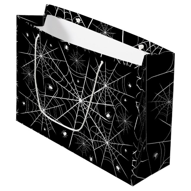 Bolsa De Regalo Grande Halloween Spider Web (Angulo Anverso)
