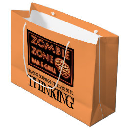 Bolsa De Regalo Grande Halloween Zombie Zone Fresca comida Brainz
