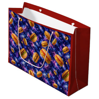 Bolsa De Regalo Grande Hamburguesas en el espacio