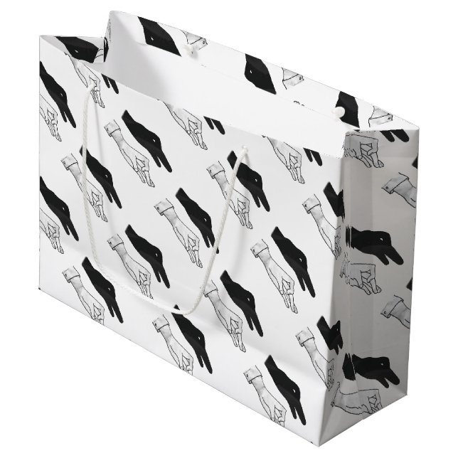 Bolsa De Regalo Grande Hand Silhouette Duck (Angulo Anverso)