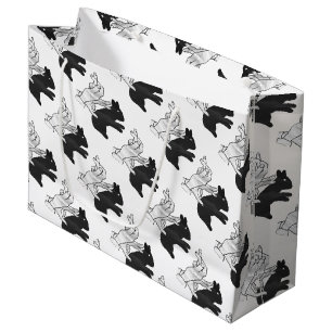 Bolsa De Regalo Grande Hand Silhouette Rabbit