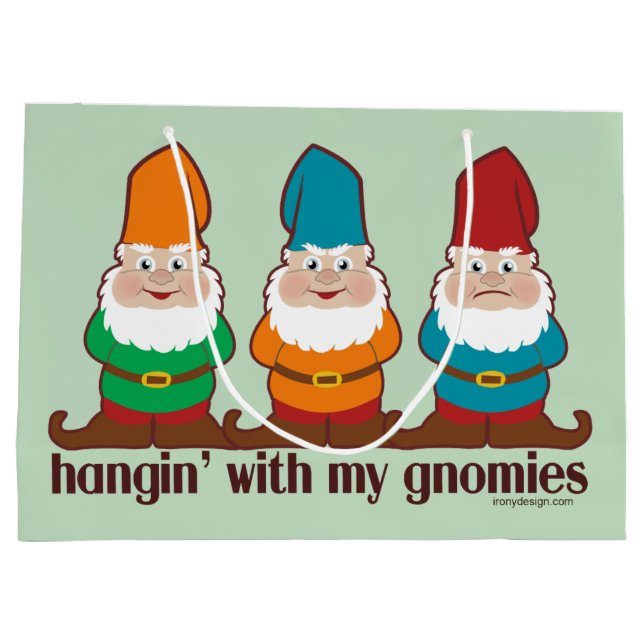 Bolsa De Regalo Grande Hangin con mi Gnomies (Reverso)