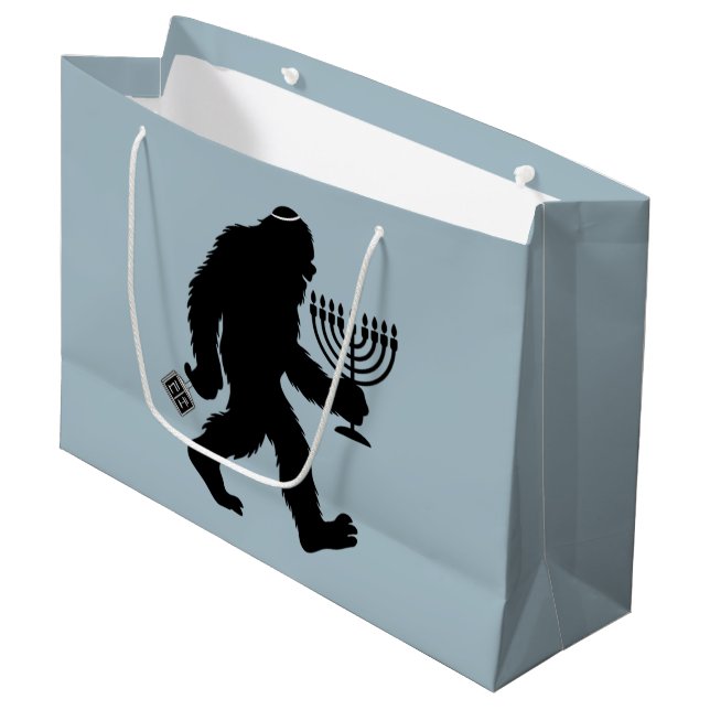 Bolsa De Regalo Grande Hanukkah Chanukah Humor divertidísimo (Angulo Anverso)