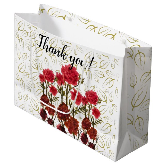 Bolsa De Regalo Grande Happiness blooming flowers (Angulo Anverso)