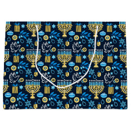 Bolsa De Regalo Grande Happy Hanukkah Gift Bag
