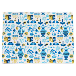 Bolsa De Regalo Grande Happy Hanukkah Gift Bag