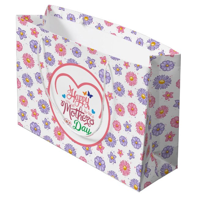 Bolsa De Regalo Grande Happy Mothers Day  (Angulo reverso)