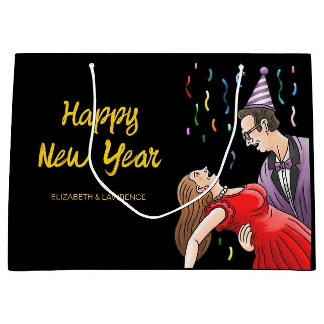 Bolsa De Regalo Grande Happy New Year (Anverso)