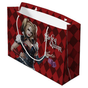 Bolsa De Regalo Grande Harley Quinn con dados difusos