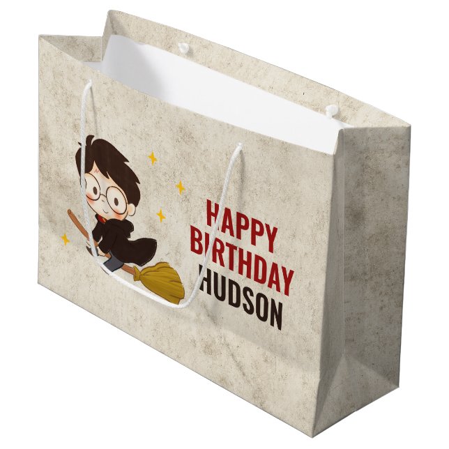 Bolsa De Regalo Grande HARRY POTTER™ Carácter Arco mágico Cumpleaños (Angulo Anverso)