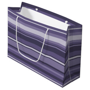 Bolsa De Regalo Grande Heather rayas púrpuras