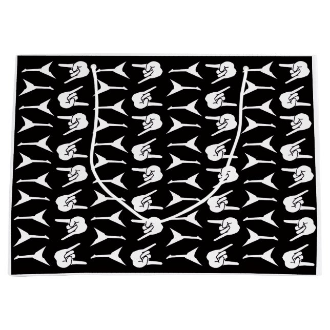 Bolsa De Regalo Grande Heavy Metal Guitar Rock and Roll (Anverso)