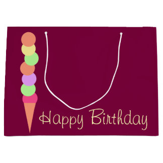 Bolsa De Regalo Grande Helado dulce del verano