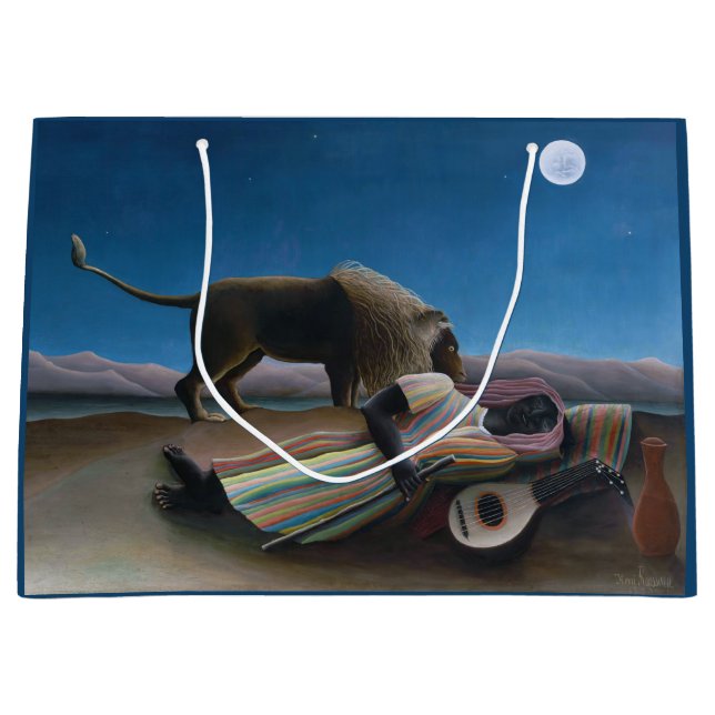 Bolsa De Regalo Grande Henri Rousseau - El gitano durmiente (Anverso)