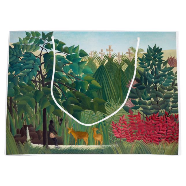 Bolsa De Regalo Grande Henri Rousseau - La cascada (Anverso)