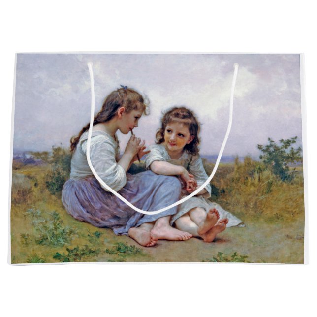 Bolsa De Regalo Grande Hermanas de Bouguereau (Anverso)