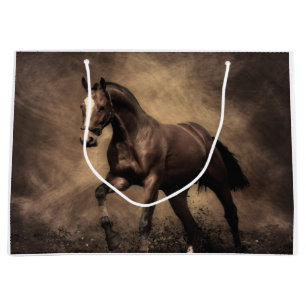 Bolsa De Regalo Grande Hermosa almohada de caballo marrón