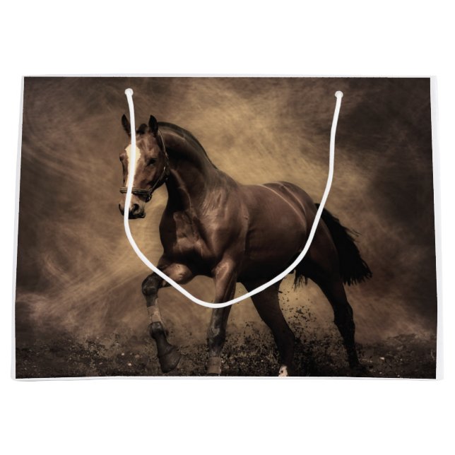 Bolsa De Regalo Grande Hermosa almohada de caballo marrón (Anverso)