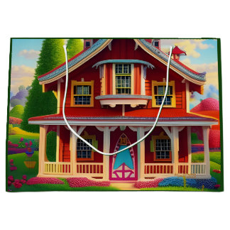 Bolsa De Regalo Grande Hermosa campiña campesina