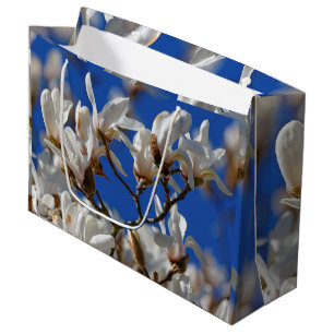 Bolsa De Regalo Grande Hermosas flores blancas de Magnolia Sargentiana