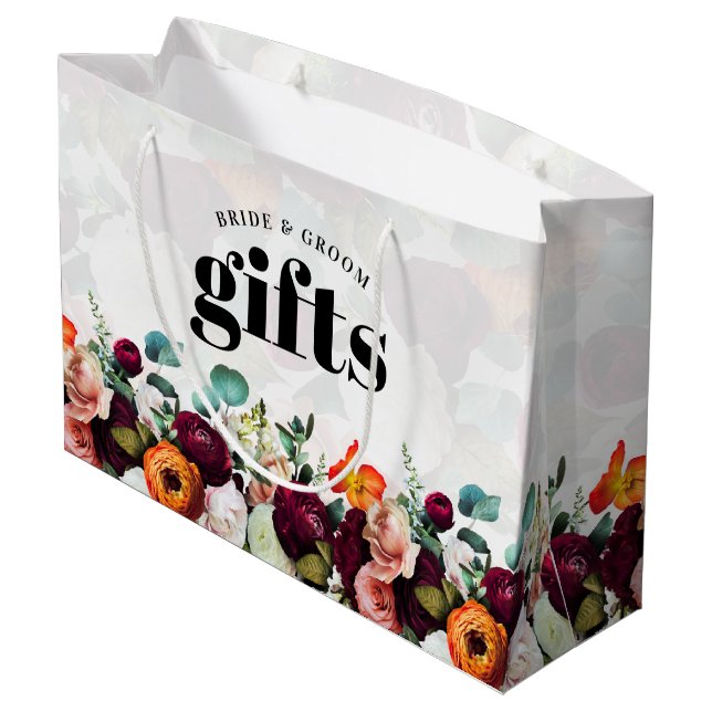 Bolsa De Regalo Grande Hermosas flores de verano (Angulo reverso)