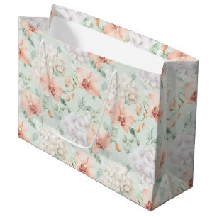 Bolsa De Regalo Grande Hermoso baño de novia con flores de orquídea meloc