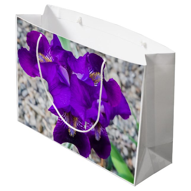 Bolsa De Regalo Grande Hermoso iris morado (Angulo reverso)