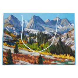 Bolsa De Regalo Grande Hermoso Naranja del Día de las Nieves Rojo amarill