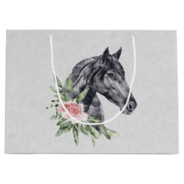 Bolsa De Regalo Grande Hermoso retrato de cabeza de caballo