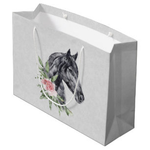 Bolsa De Regalo Grande Hermoso retrato de cabeza de caballo