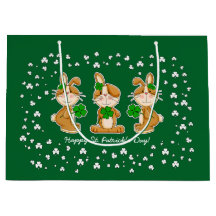 Hermosos conejitos con el Día de San Patricio