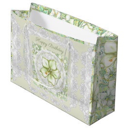 Bolsa De Regalo Grande Hibiscus & lace WHITE