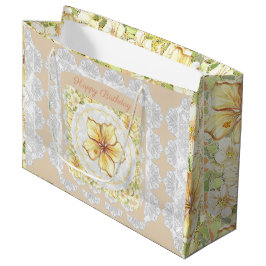 Bolsa De Regalo Grande Hibiscus & lace YELLOW