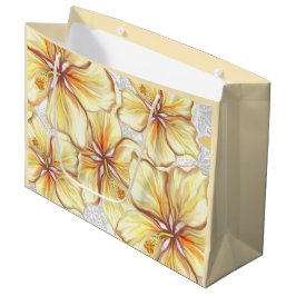 Bolsa De Regalo Grande Hibiscus & lace YELLOW