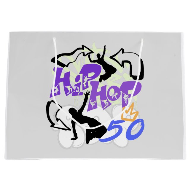 Bolsa De Regalo Grande Hip Hop 50,w (Anverso)