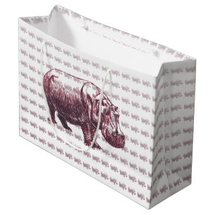 Bolsa De Regalo Grande Hippopotamus