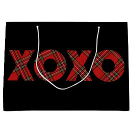 Bolsa De Regalo Grande Hoho Navidades Red Tartan