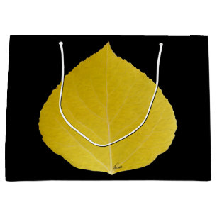Bolsa De Regalo Grande Hoja amarilla #5 de Aspen