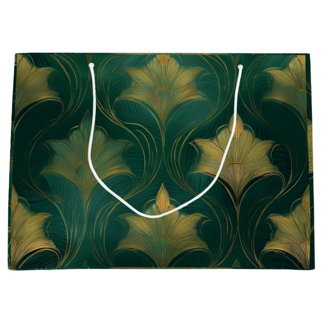 Bolsa De Regalo Grande Hoja de Oro (Anverso)