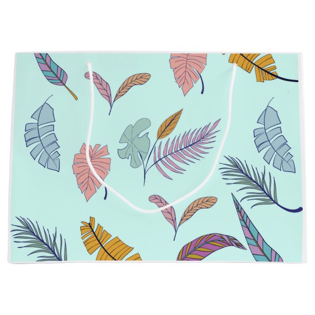 Bolsa De Regalo Grande Hojas (Anverso)