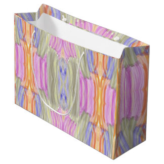 Bolsa De Regalo Grande Hojas Coloridas