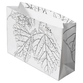 Bolsa De Regalo Grande Hojas de Basswood