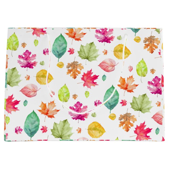 Bolsa De Regalo Grande Hojas de otoño (Anverso)