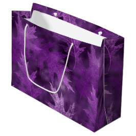 BOLSA DE REGALO GRANDE HOJAS DE OTOÑO PURPLE FALL