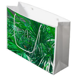 Bolsa De Regalo Grande Hojas de palmera verdes
