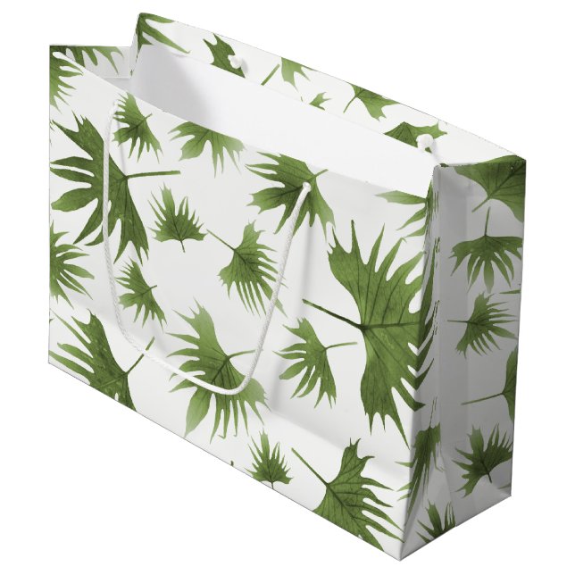 Bolsa De Regalo Grande Hojas de Vino Canarias (Angulo Anverso)