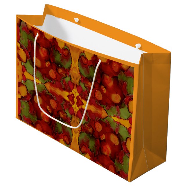 Bolsa De Regalo Grande Hojas otoñales (Angulo Anverso)