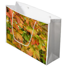Bolsa De Regalo Grande Hojas salvajes de la vid del otoño