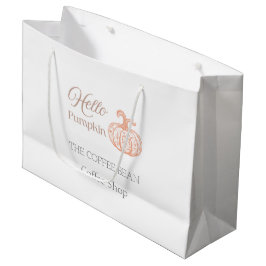 Bolsa De Regalo Grande Hola Arteasanía de Café de Otoño Branding