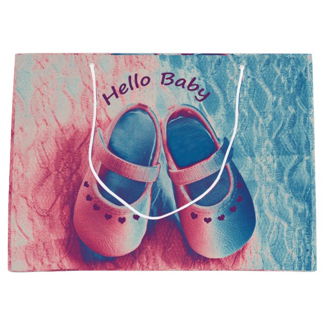 Bolsa De Regalo Grande Hola bebé - encantador (Anverso)